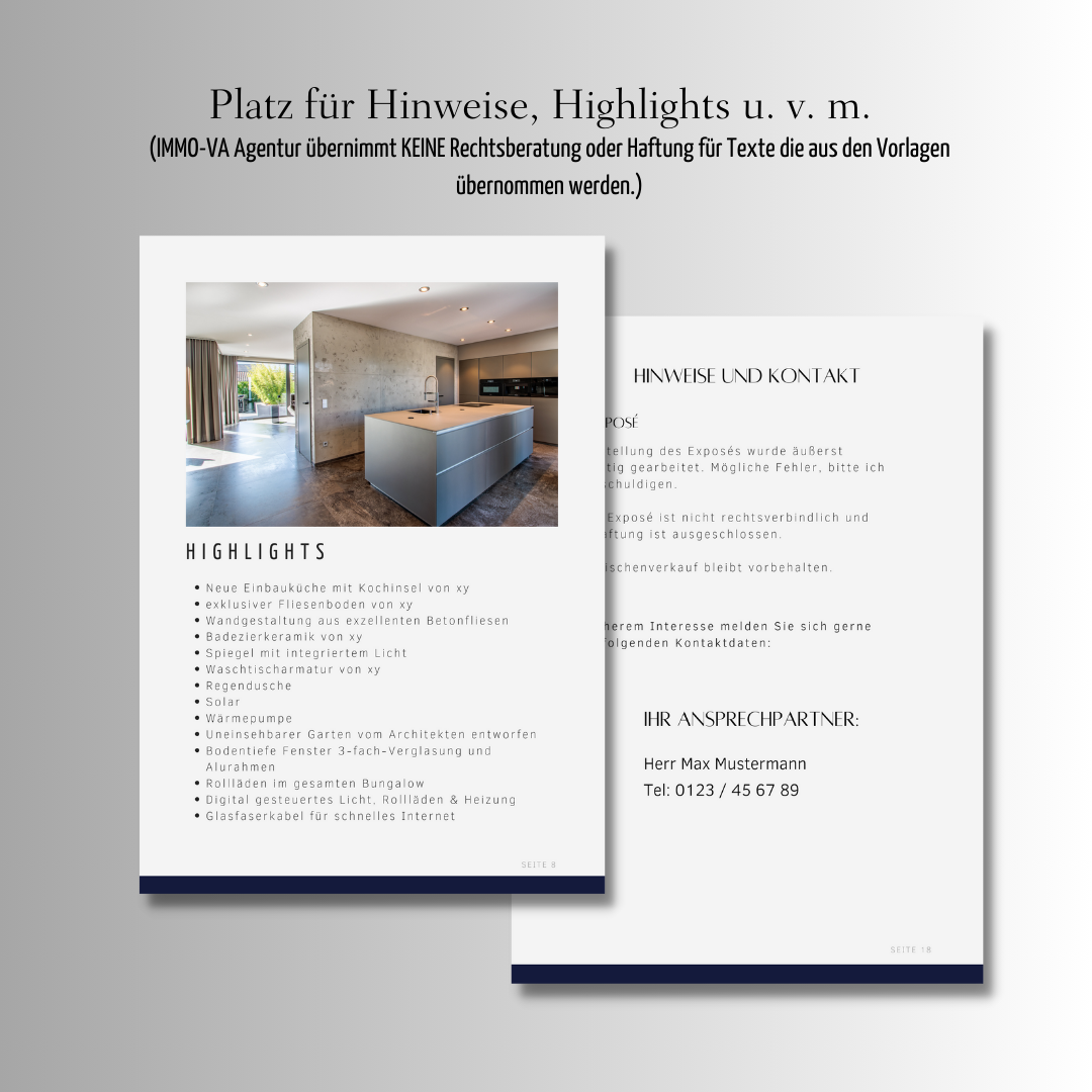 Exposévorlage für Privatverkäufer✶✶Digitales Produkt/Vorlagen-Link✶