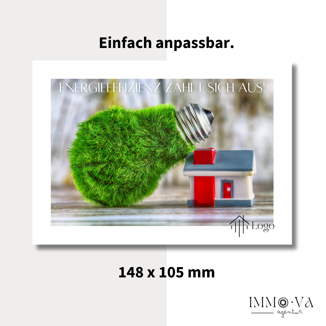 Ansprechende Postkarte für Immobilienmakler als Canva Template ✶Digitales Produkt/Vorlagen-Link ✶