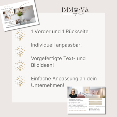 POSTKARTE für Home Stager als Canva Vorlage