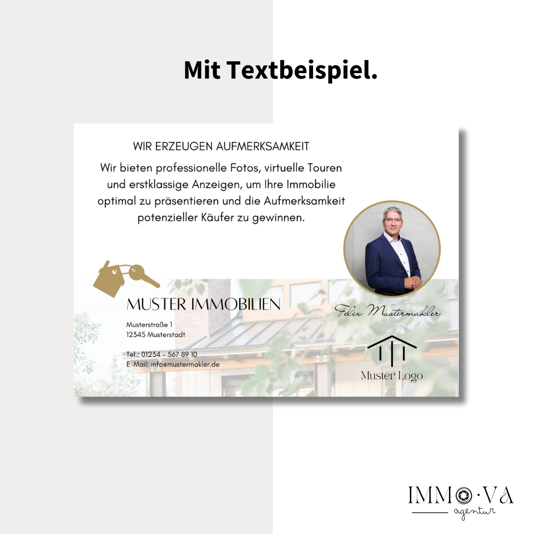 Postkarten für Makler - 12 Designs, anpassbar! Canva Vorlage für dein DIY Marketing✶✶Digitales Produkt/Vorlagen-Link✶
