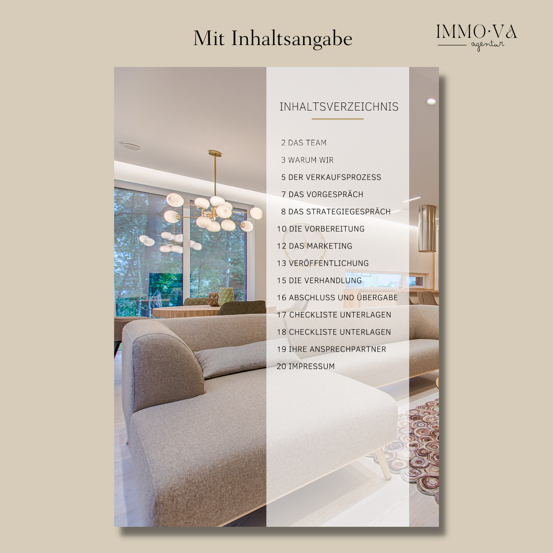 Akquise Broschüre Canva Template Immobilienmakler Immobilienmarketing
