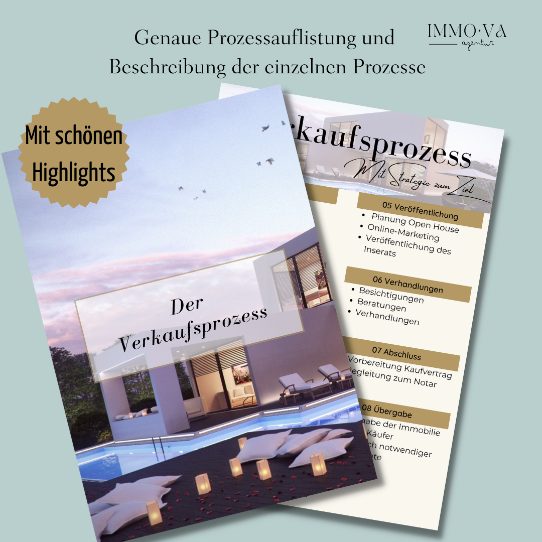 Akquise Broschüre Canva Template Immobilienmakler Immobilienmarketing
