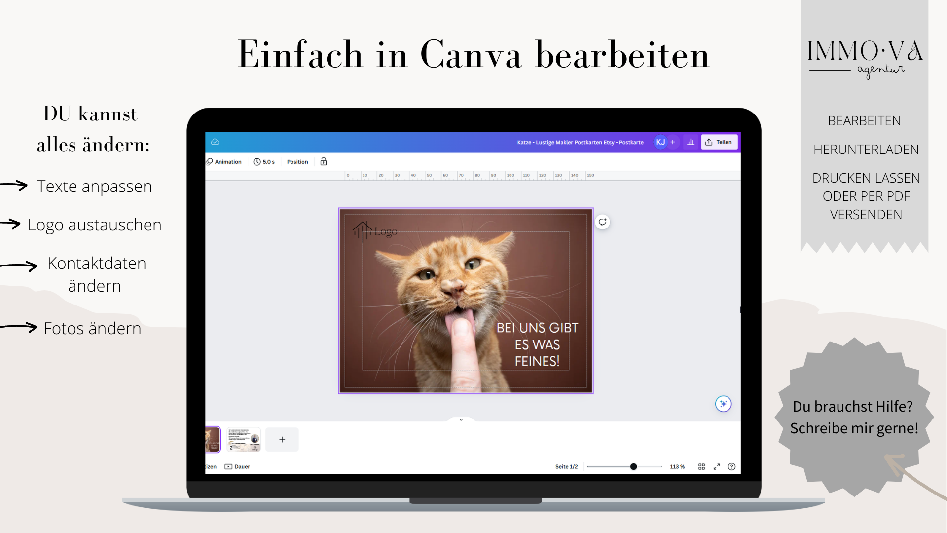 Canva Template Immobilienmakler