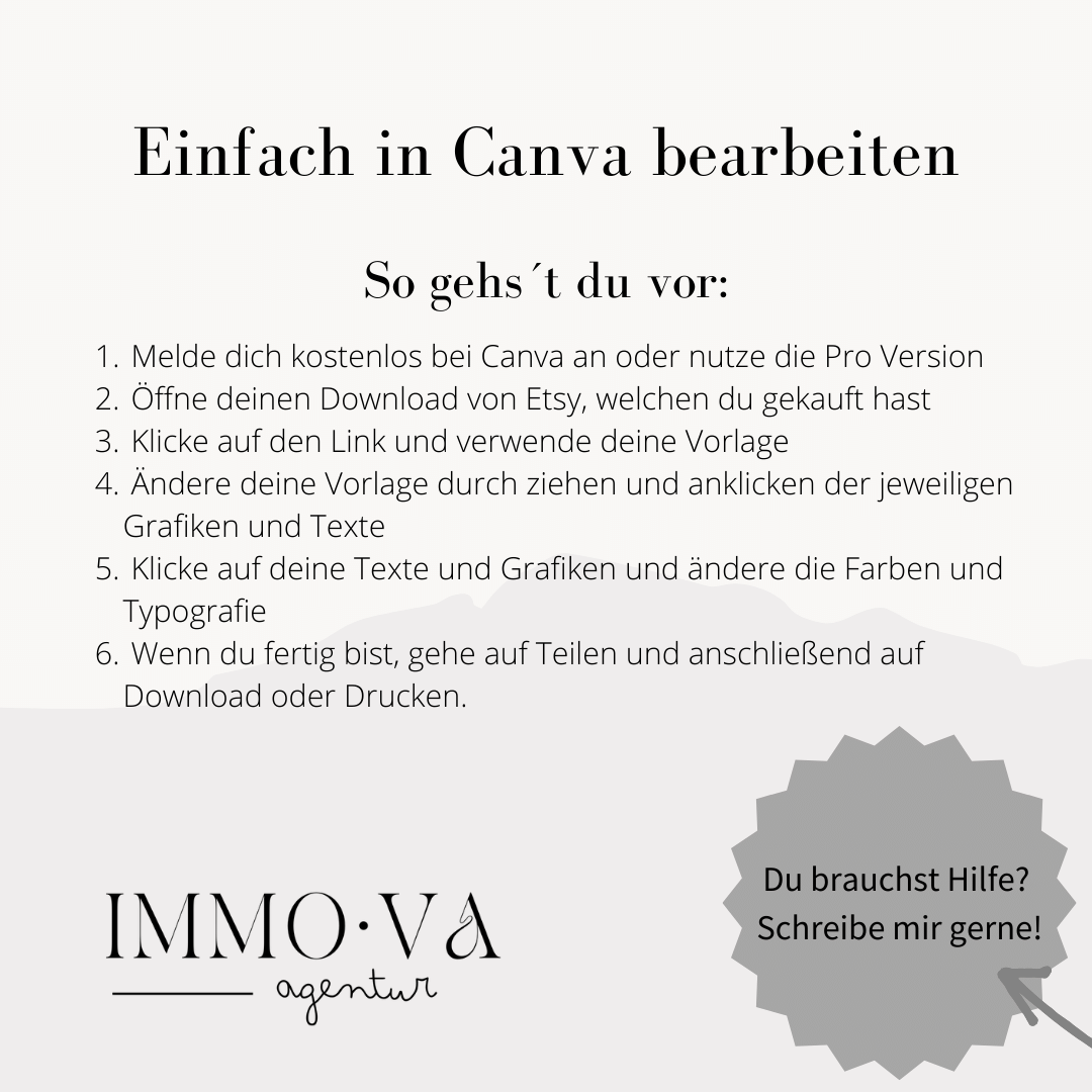 Canva Template Immobilienmarketing