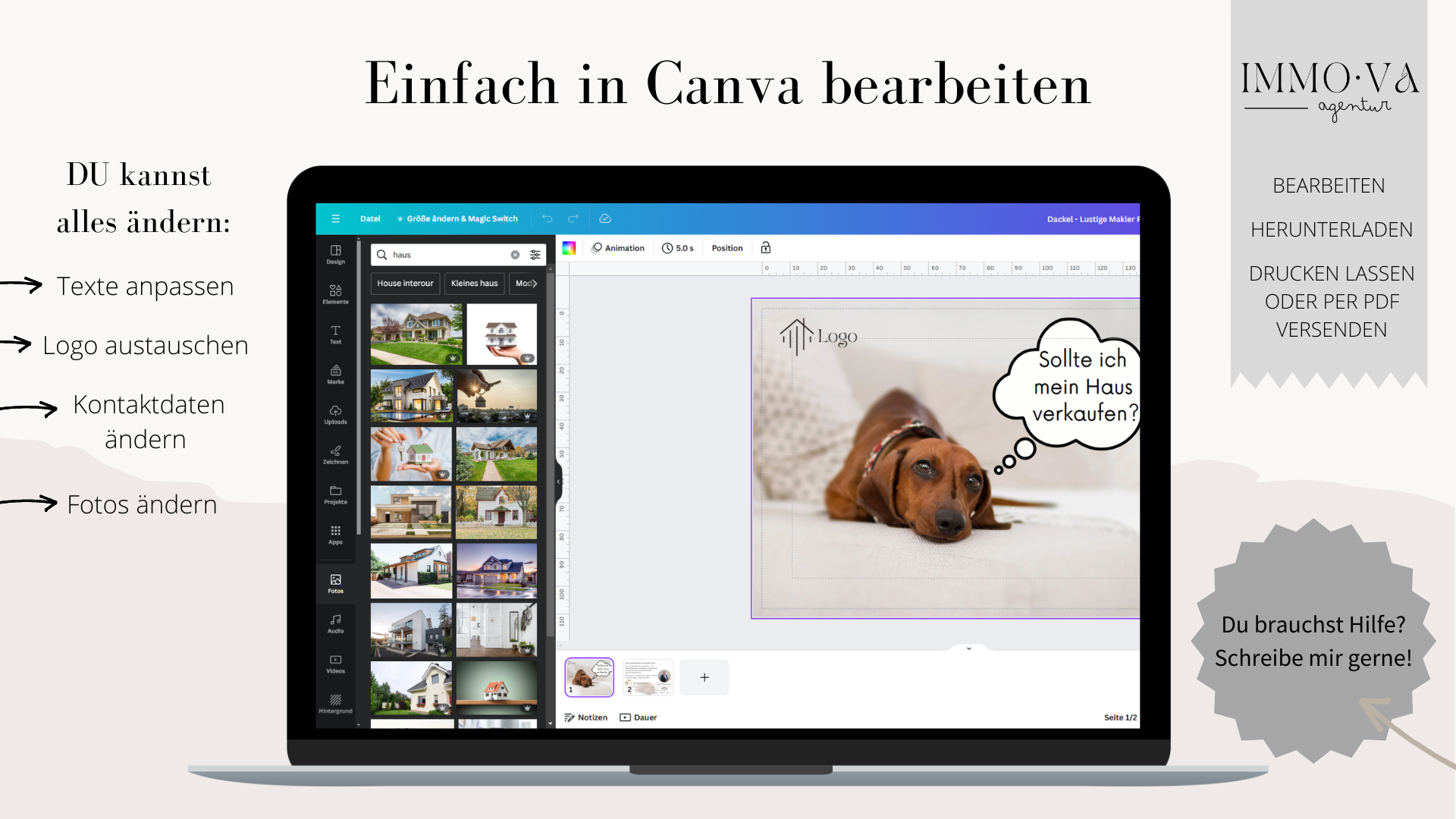 Canva Template Immobilienmarketing