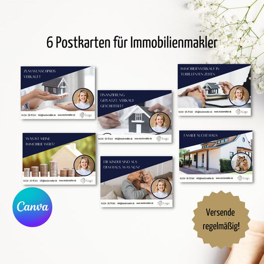 Canva Template Postkarten Immobilienmakler