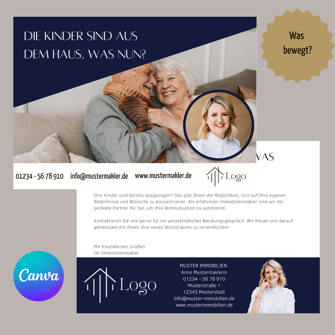 Canva Template Postkarten Immobilienmakler