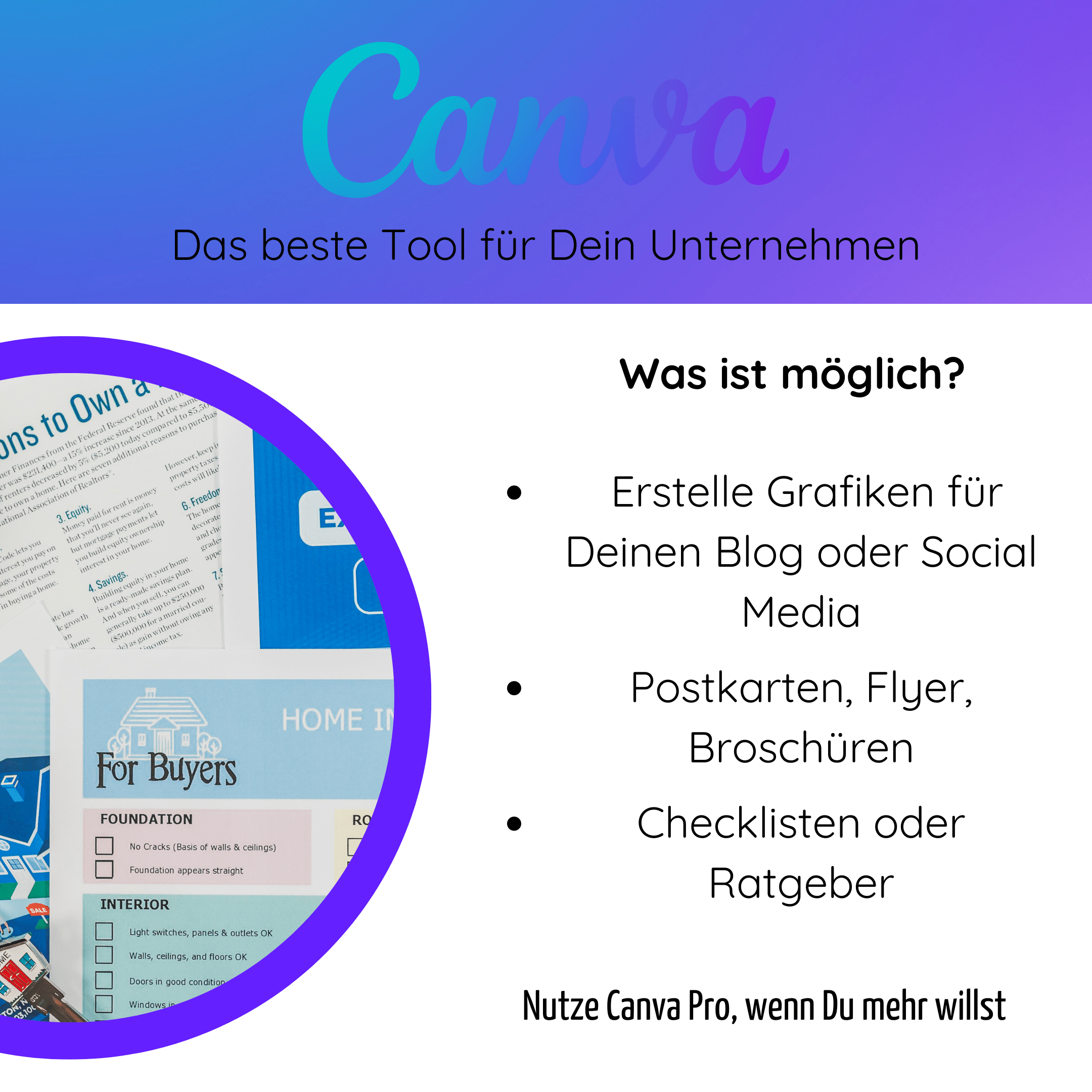 Immobilienmarketing mit Canva