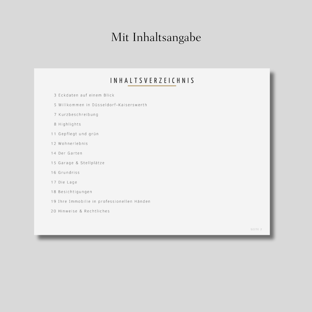 Immobilien Exposé