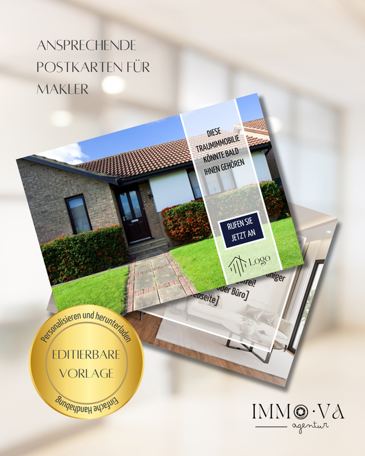 Immobilienmarketing Postkarte