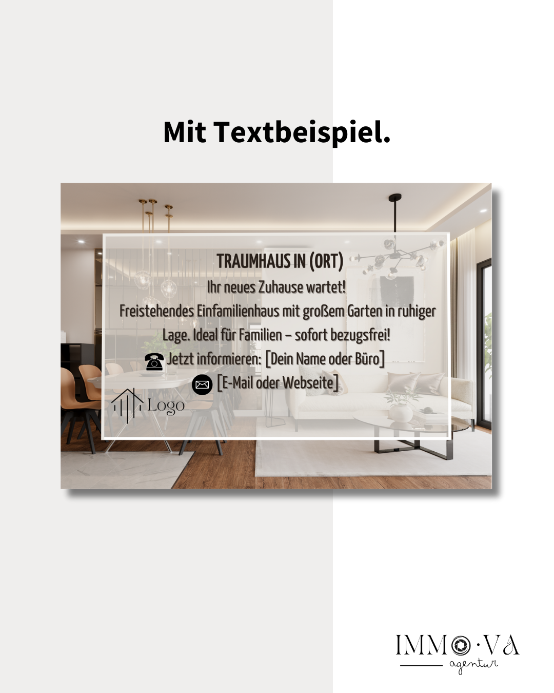 Immobilienmarketing Postkarte