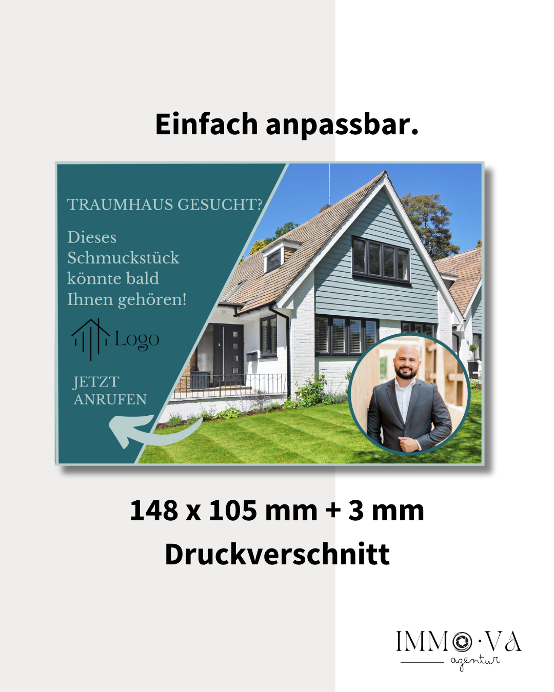 Immobilienmarketing Postkarte fuer Makler