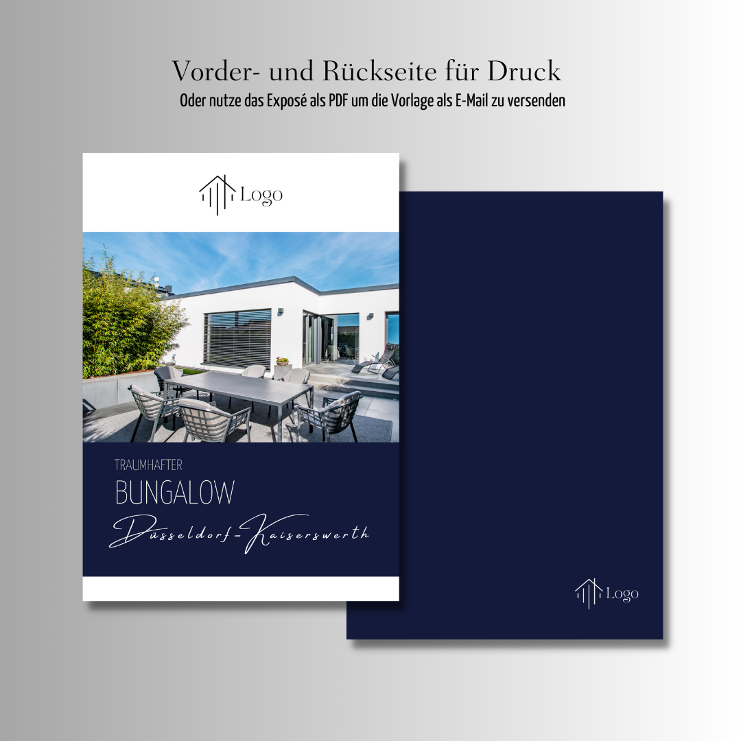 Exposévorlage für Immobilienmakler✶ Digitales Produkt/Vorlagen-Link✶