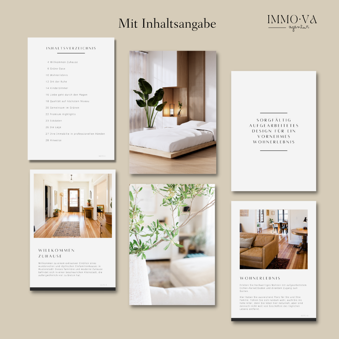 Exposévorlage für Immobilienmakler✶✶Digitales Produkt/Vorlagen-Link✶