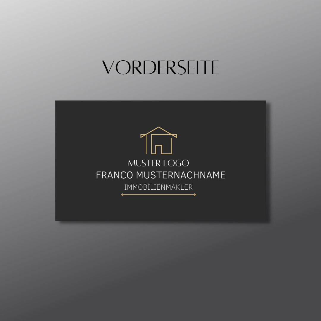 Visitenkarte für Immobilienmakler - Business Card✶✶Digitales Produkt/Vorlagen-Link✶