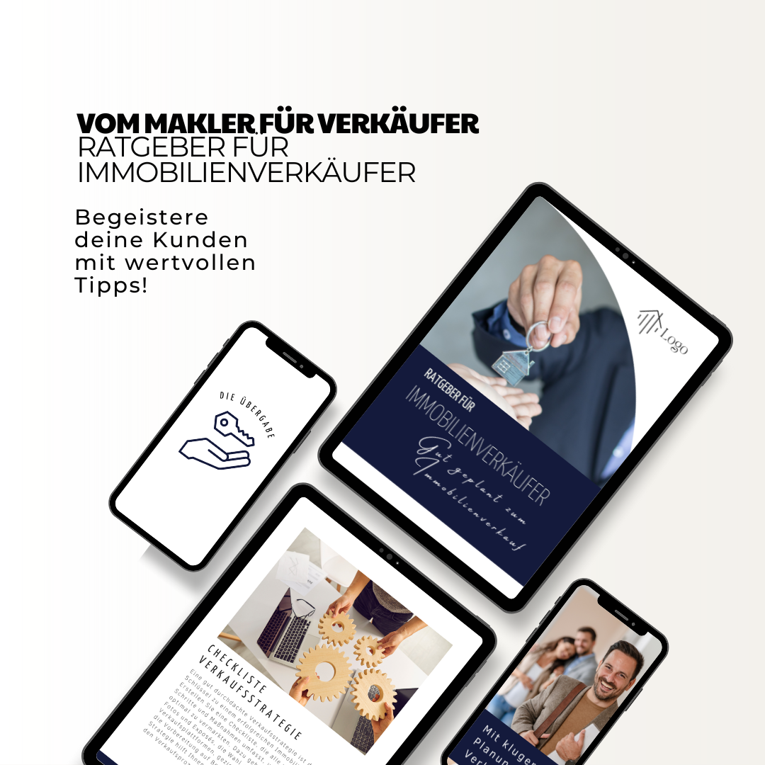 Maklerangebot für Immobilienverkäufer und -käufer - 2 Ratgeber für Verkäufer und Käufer - Verkäufer-Guide u. Käufer-Guide für deine Kunden✶✶Digitales Produkt/Vorlagen-Link✶