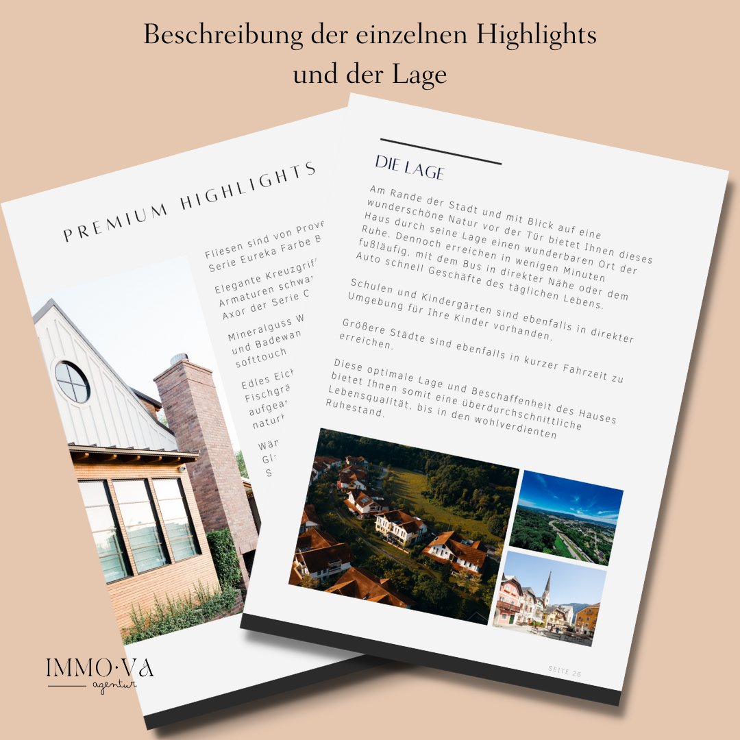 Exposévorlage für Immobilienmakler✶✶Digitales Produkt/Vorlagen-Link✶