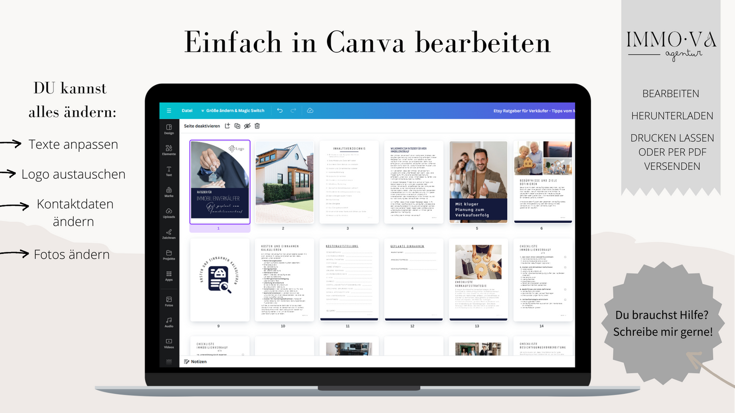 Maklerangebot für Immobilienverkäufer und -käufer - 2 Ratgeber für Verkäufer und Käufer - Verkäufer-Guide u. Käufer-Guide für deine Kunden✶✶Digitales Produkt/Vorlagen-Link✶