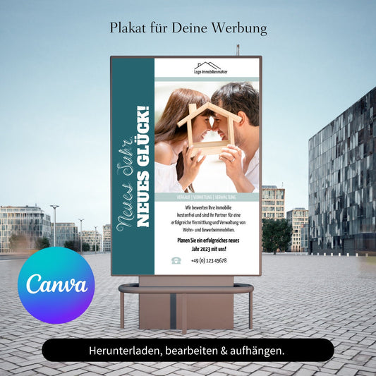 Plakat Immobilienmakler