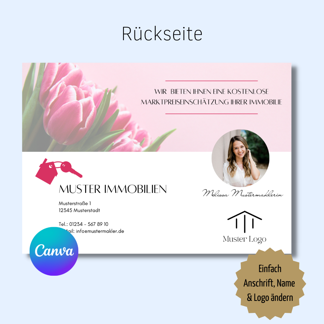 Postkarte Frühling Immobilienmakler