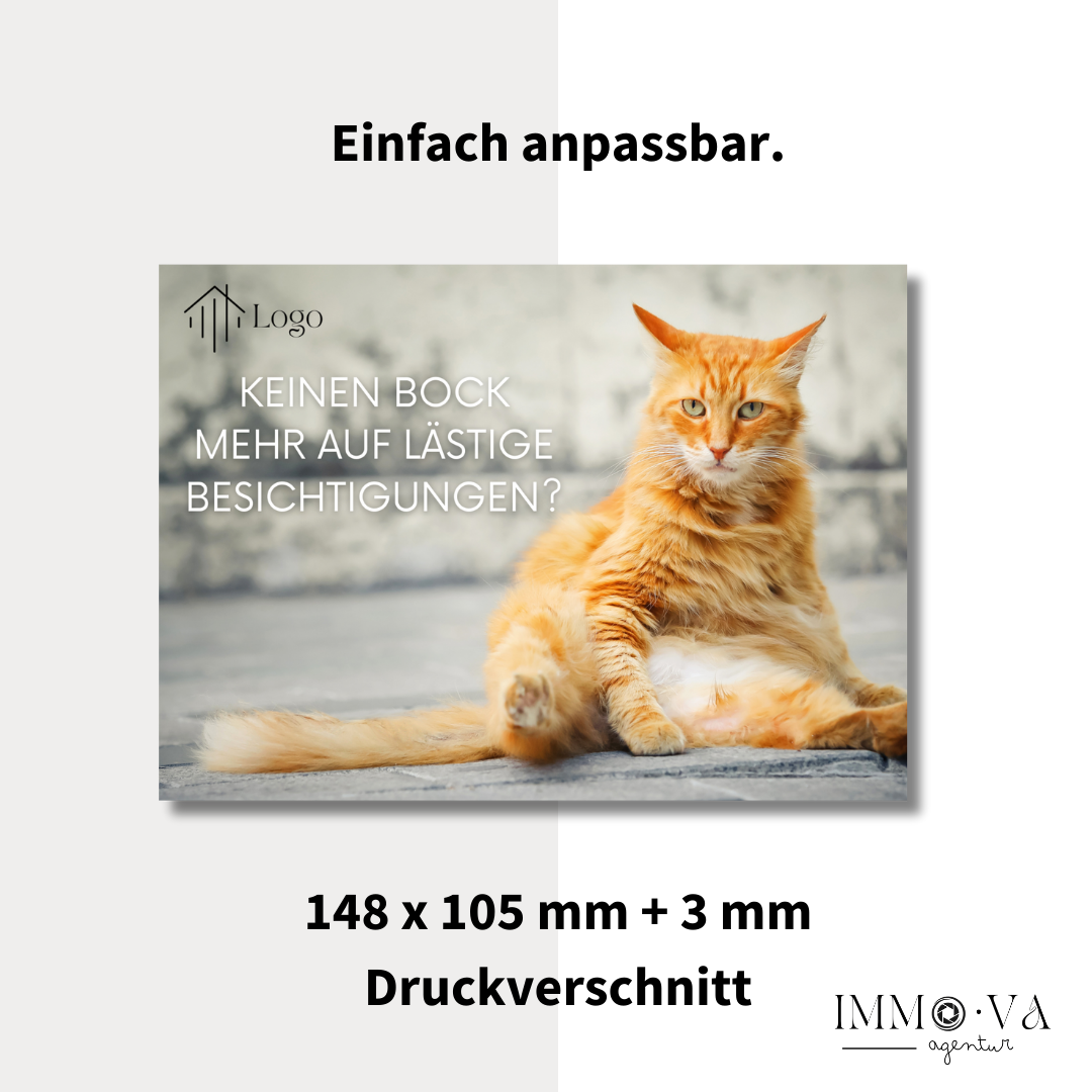Postkarte Canva Template Immobilienmarketing