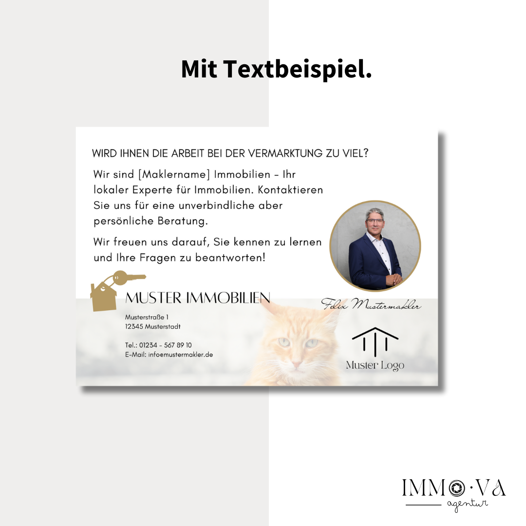 Postkarte Canva Template Immobilienmarketing