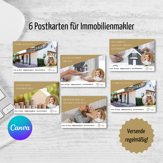 Postkarten für Immobilienmakler