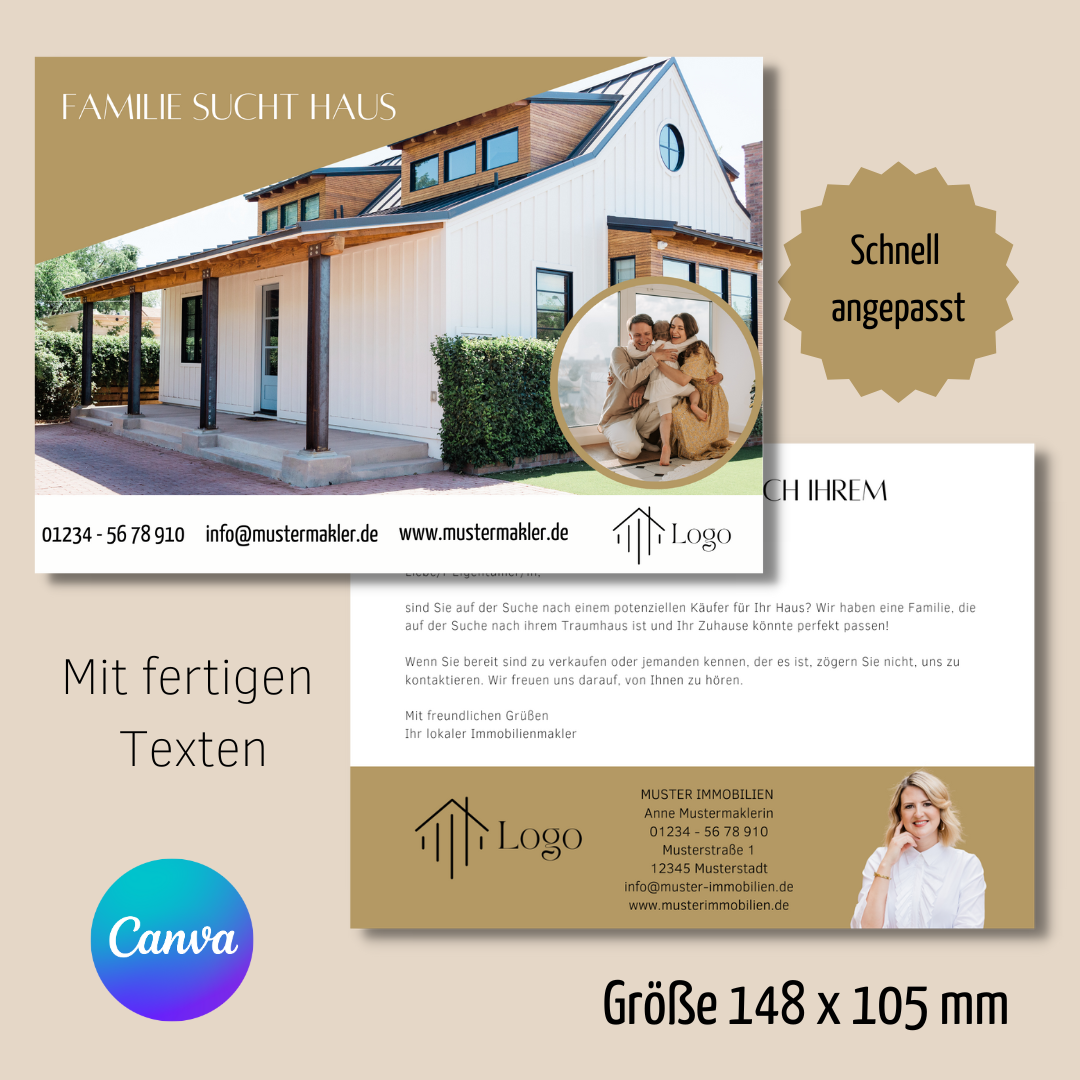 Postkarten für Immobilienmakler