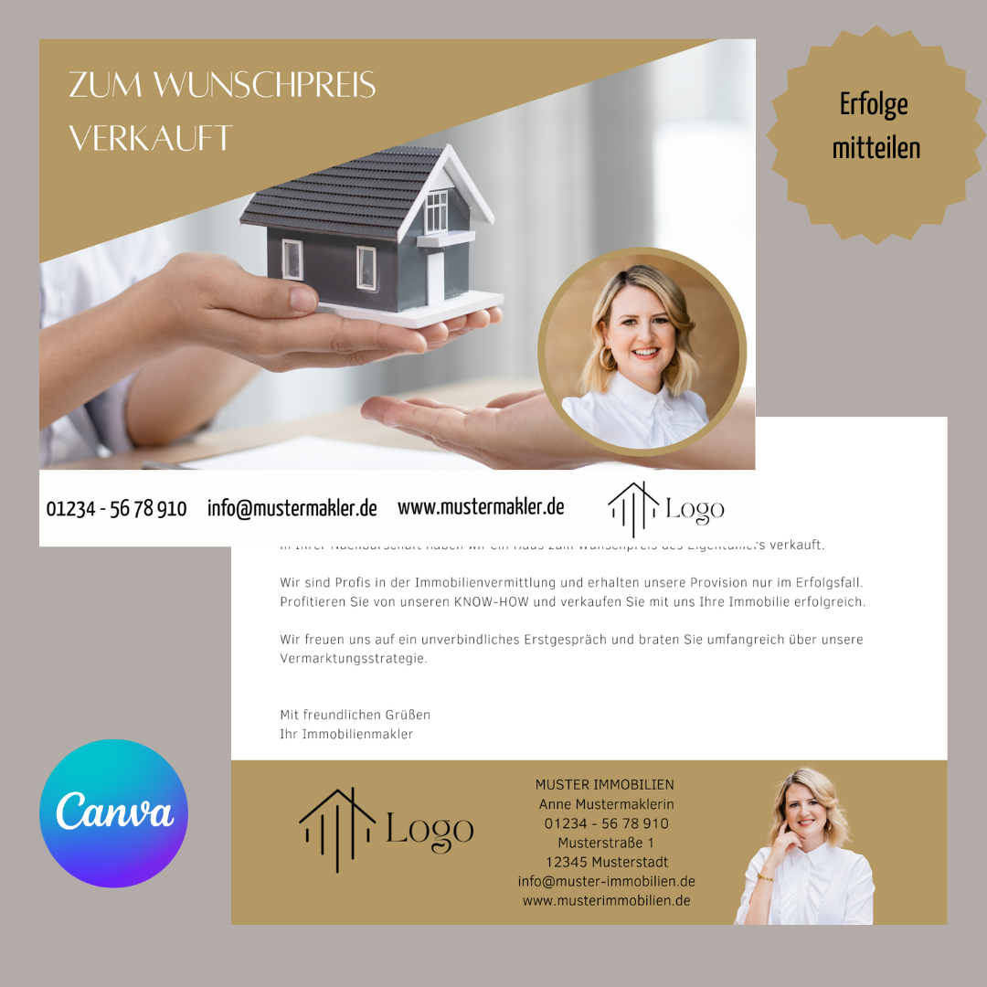 Postkarten für Immobilienmakler