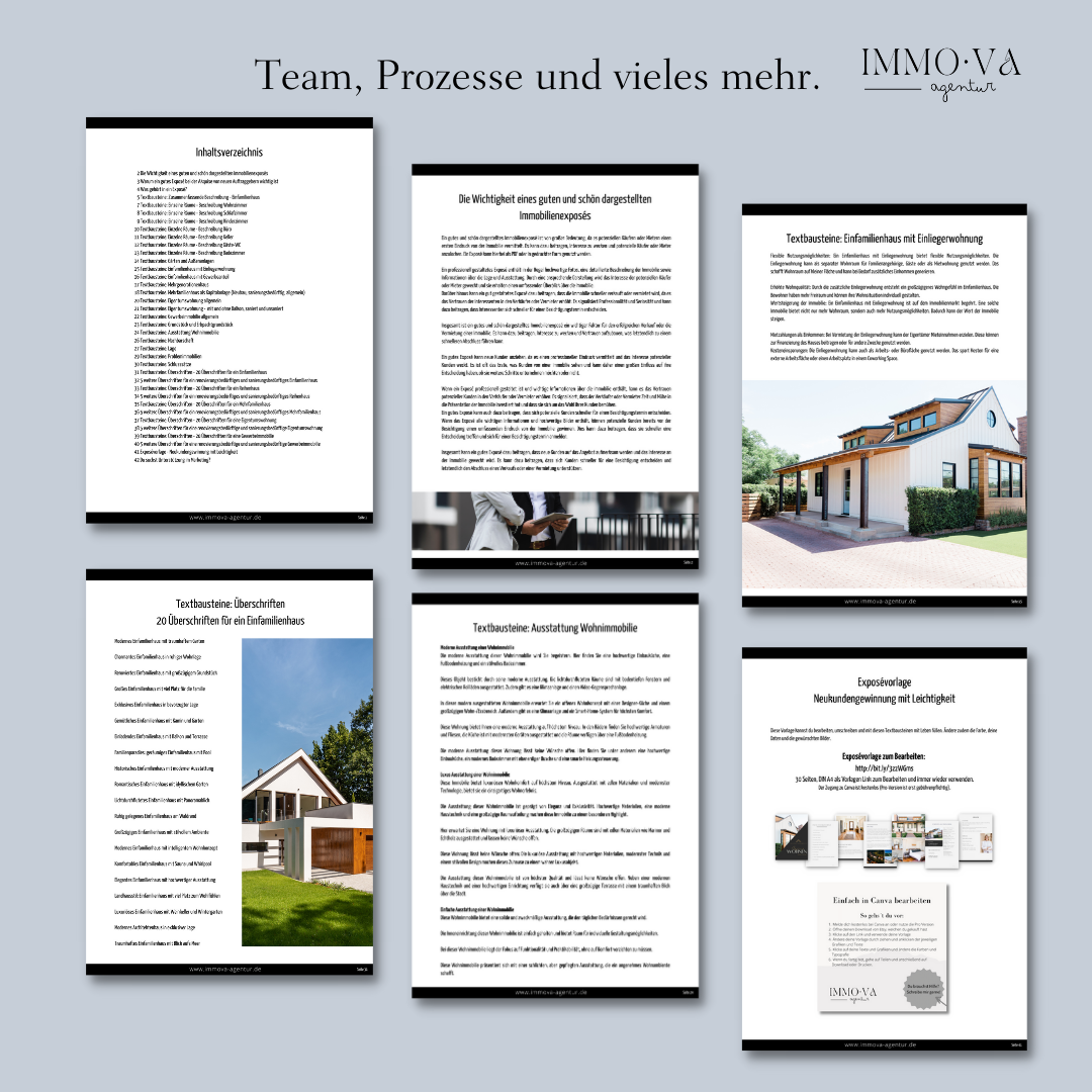 Textbausteine Exposé Immobilienmarketing