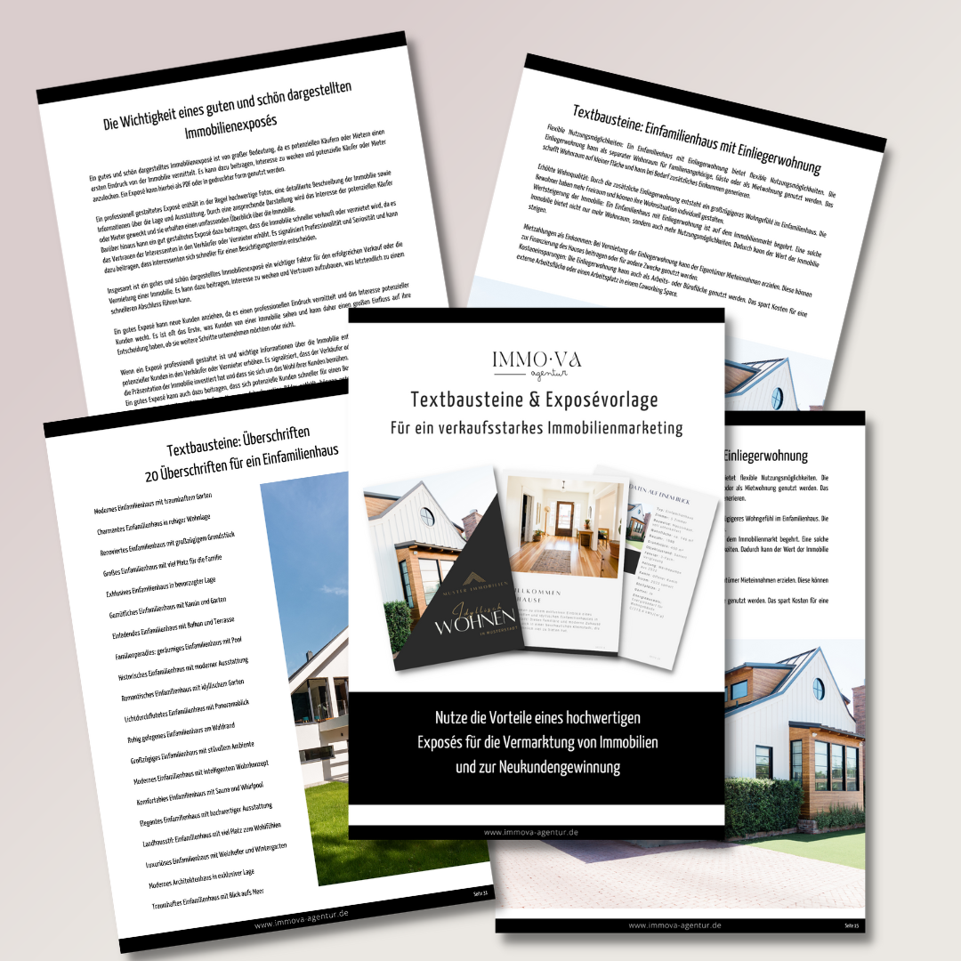 Textbausteine Exposé Immobilienmarketing