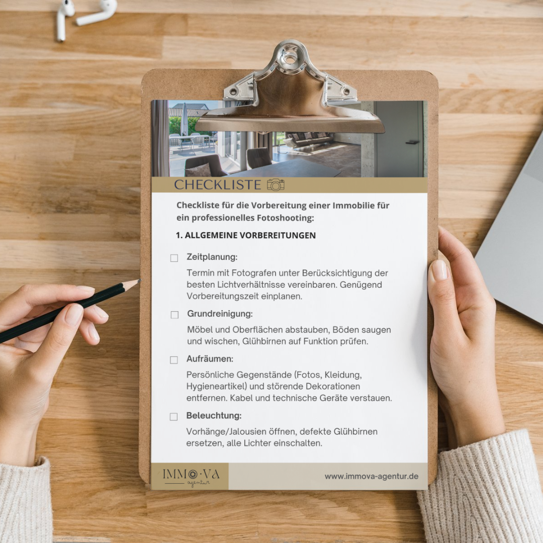 Checkliste Vorbereitung Immobilienfotografie