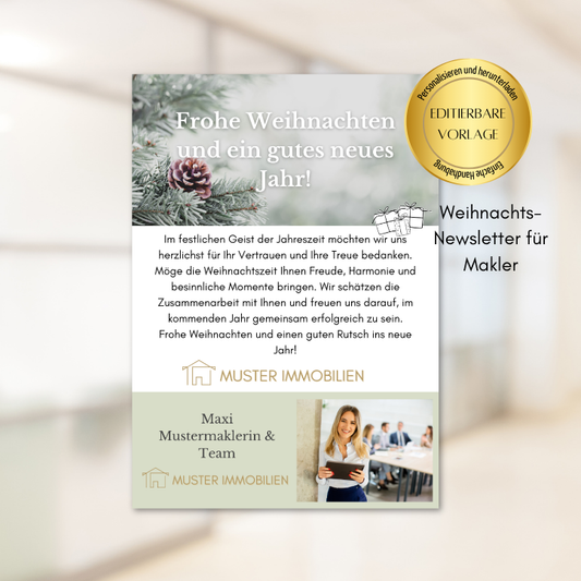 Weihnachts Newsletter für Makler - Email Template
