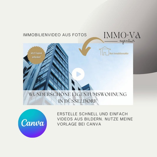 Videovorlage für Immobilienmakler - Immobilienmarketing - Video aus Fotos✶✶Digitales Produkt/Vorlagen-Link✶