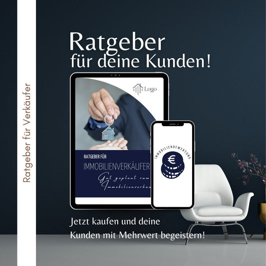 Maklerangebot für Immobilienverkäufer - Ratgeber für Verkäufer - Ratgeber für Kunden✶✶Digitales Produkt/Vorlagen-Link✶
