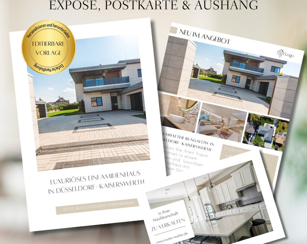 Marketing Pakete Canva Templates Immobilienmarketing