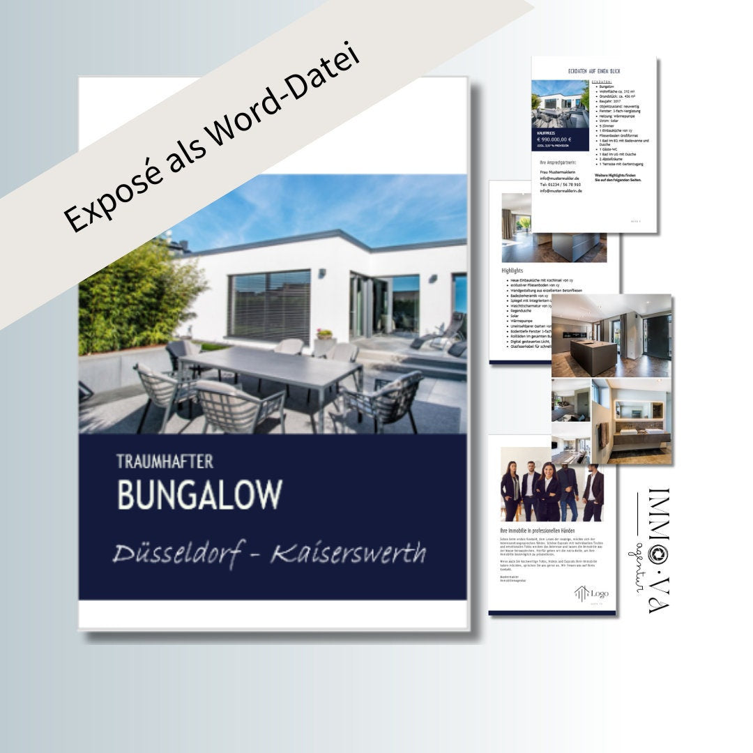 Exposé Canva Template Immobilienmarketing