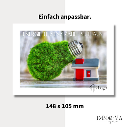 Ansprechende Postkarte für Immobilienmakler als Canva Template ✶Digitales Produkt/Vorlagen-Link ✶