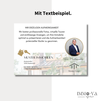 Postkarten für Makler - 12 Designs, anpassbar! Canva Vorlage für dein DIY Marketing✶✶Digitales Produkt/Vorlagen-Link✶