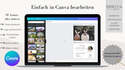 Postkarte für Immobilienmakler - Postkarte Ostern - Immobilienmarketing✶✶Digitales Produkt/Vorlagen-Link✶