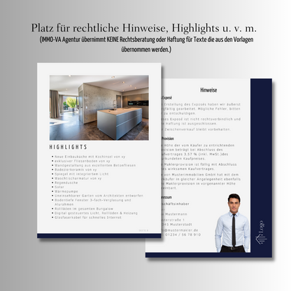 Exposévorlage für Immobilienmakler✶ Digitales Produkt/Vorlagen-Link✶