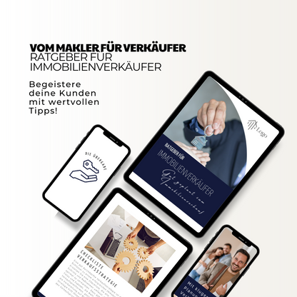 Maklerangebot für Immobilienverkäufer und -käufer - 2 Ratgeber für Verkäufer und Käufer - Verkäufer-Guide u. Käufer-Guide für deine Kunden✶✶Digitales Produkt/Vorlagen-Link✶