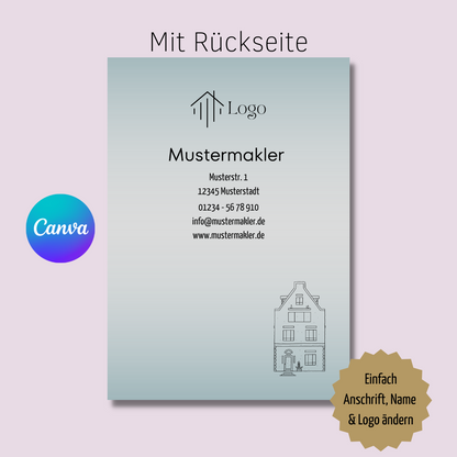 Vorlage Ausmalbuch für Immobilienmakler - Ausmalbuch für Kinder - Immobilienmarketing✶✶Digitales Produkt/Vorlagen-Link✶