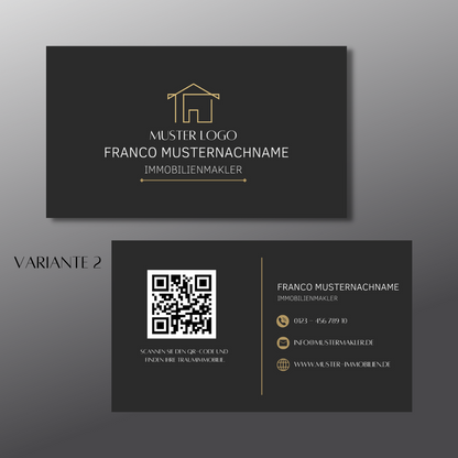 Visitenkarte für Immobilienmakler - Business Card✶✶Digitales Produkt/Vorlagen-Link✶