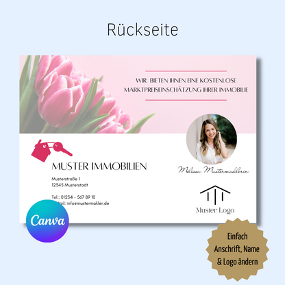 Postkarte Frühling Immobilienmakler