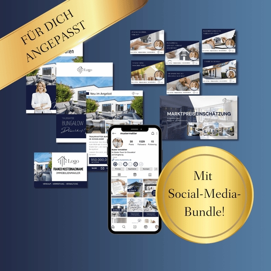 Dein Premium-Immobilien-Marketingpaket – für dich angepasst und sofort einsatzbereit