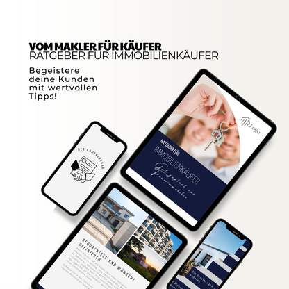 Maklerangebot für Immobilienverkäufer und -käufer - 2 Ratgeber für Verkäufer und Käufer - Verkäufer-Guide u. Käufer-Guide für deine Kunden✶✶Digitales Produkt/Vorlagen-Link✶