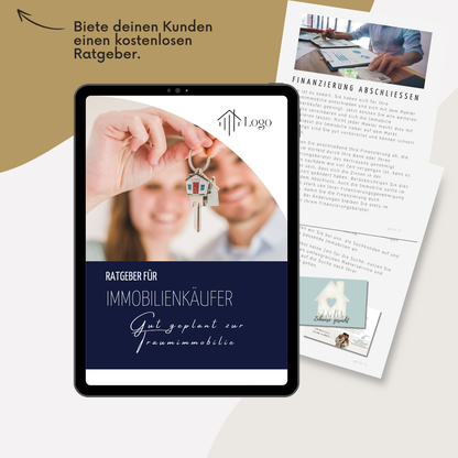 Maklerangebot für Immobilienkäufer - Ratgeber für Immobilienkäufer - Ratgeber für Kunden✶✶Digitales Produkt/Vorlagen-Link✶